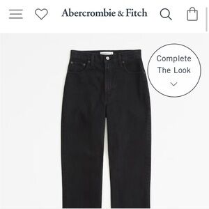 Abercrombie & Fitch Women’s Straight Black Jeans